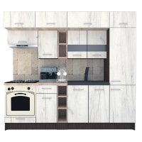 Bucatarie BIGMAR 250 A Wenge / Decor K001